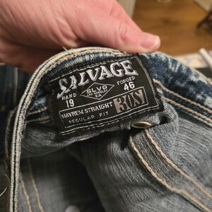 Buckle Salvage Men's Blue Jeans
